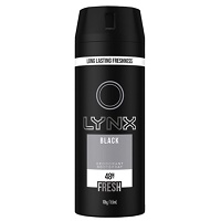 Lynx Black 48h Fresh Body Spray 165ml